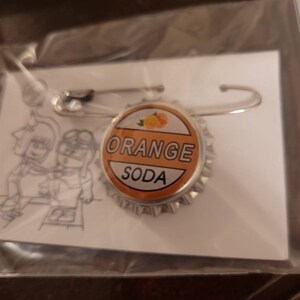 Orange Soda Ellie Badge Inspired Bottlecap Pin Disney Pixar Up - Etsy