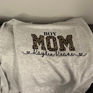 Embroidered Leopard MAMA Sweatshirt main image 1