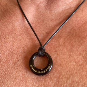 Ciondolo A Forma Di Cerchio Di Cristallo Blu - Gioiello - Foto 3