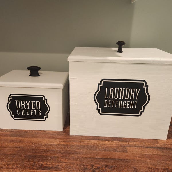 Laundry Basket Decals, Set of 7 Vinyl Labels for Sorting Clothes Hamper ...