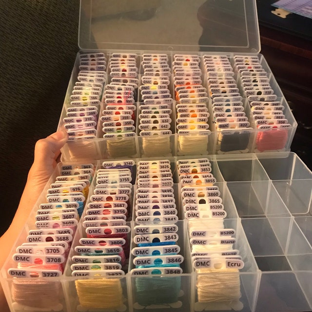 PIC] 30 years of difference in DMC floss labels. My mom gave me