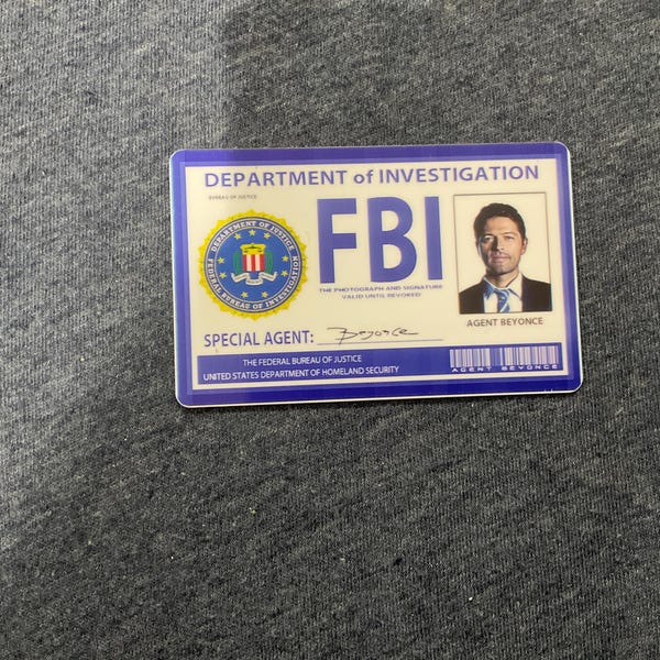 Supernatural FBI Badge "john Bonham" AKA Dean Winchester - Etsy