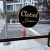 Hair Salon Open Closed Sign With Scissors Business Sign Barbershop Sign ...