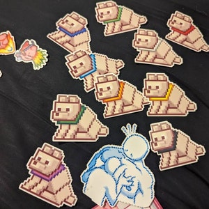 Dog Premium Sticker - Minecraft Pixel Art Sticker (with Customizable ...