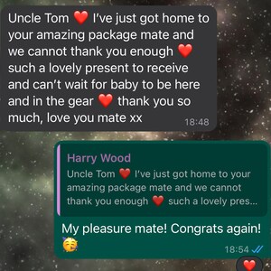 Tom added a photo of their purchase