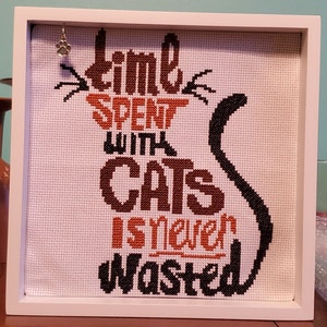 Easy Modern Cross Stitch Pattern, One Color Counted Cross Stitch Design ...