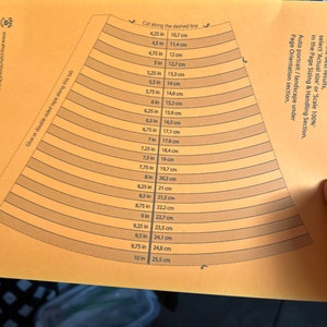 Printable Bracelet Sizer Cone Template A4 Size 