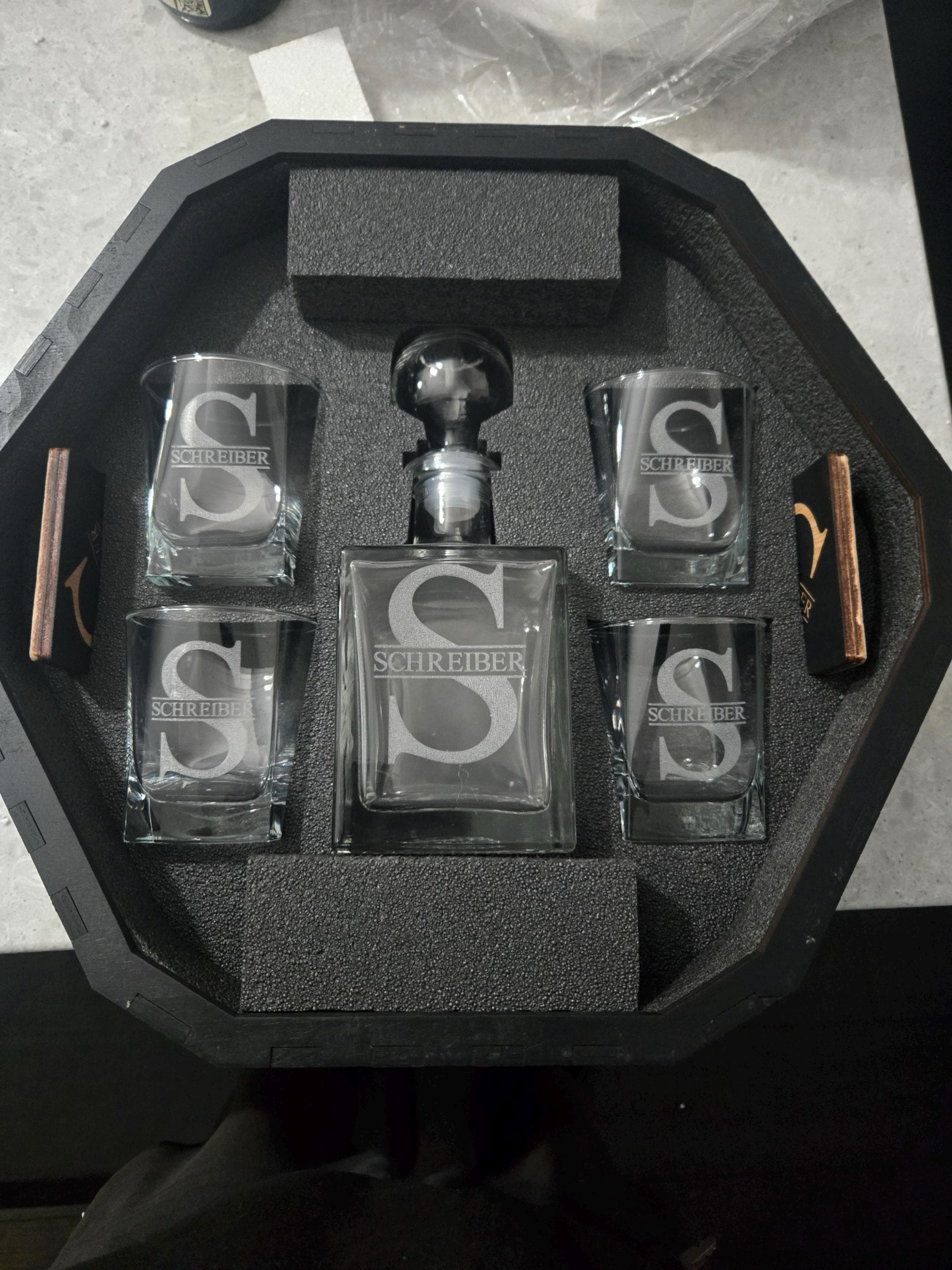 Personalized Glasses, Whiskey Decanter Set, Christmas Gift, Whiskey Stones, Bourbon Decanter Set, Whiskey Glasses, Fathers Gift, Gift fo Him