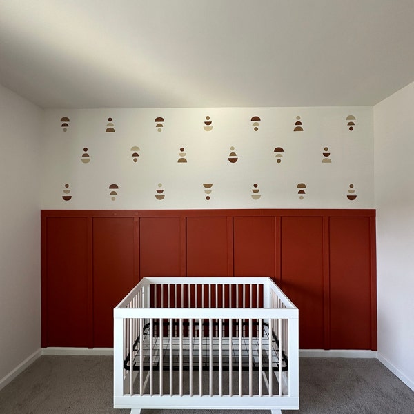 Boho Wall Decals - Removable Wall Stickers, Minimalist Geometric Wall ...