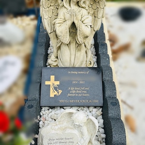 Stone Garden Praying Angel Woman Girl Statue Ornament - Etsy