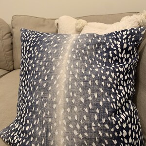 Handmade Pillow Cover Linen Pillow Case with Gold Zipper Antelope
