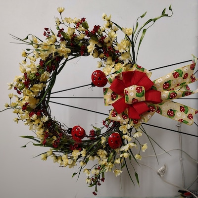14 Inch Wreath Form, Bicycle Wheel Wreath Ring, DIY Wreath Form, Wreath ...