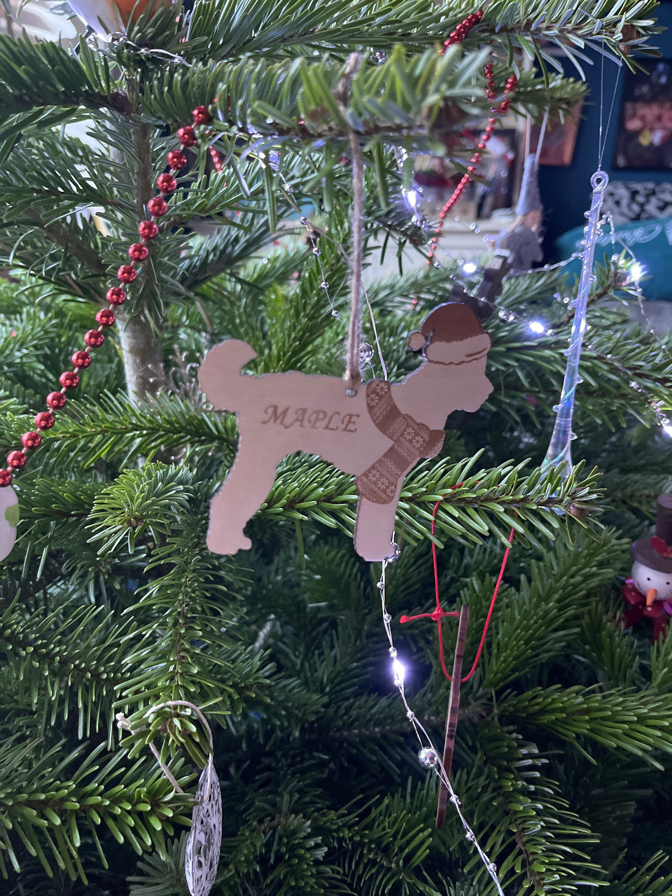 Custom Christmas Dog Decoration