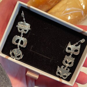 Customer photo, Halloween Stud Earrings