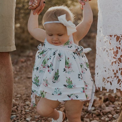 matching bow tie and hair bow