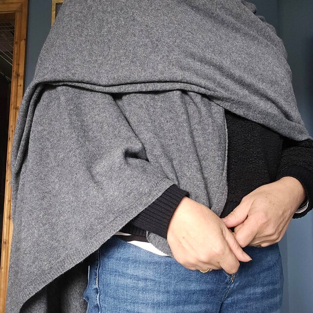 Light Weight Airy Extrafine Wool Hooded Scarf – Tibi Official