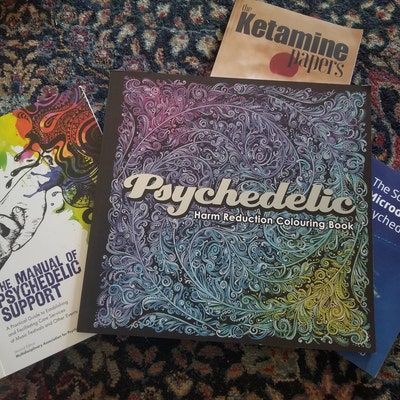 Psychedelic Colouring & Guide Book Adult Coloring Stoner - Etsy
