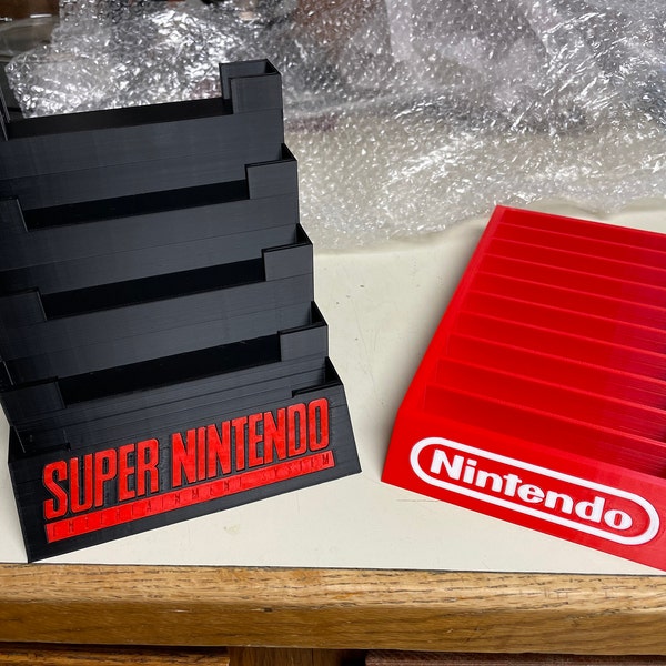 SNES Stacked Game Cartridge Display Stand - Etsy