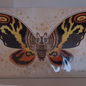 Mothra, Signed 11 X 17 Color Print by Darryl Young - Etsy