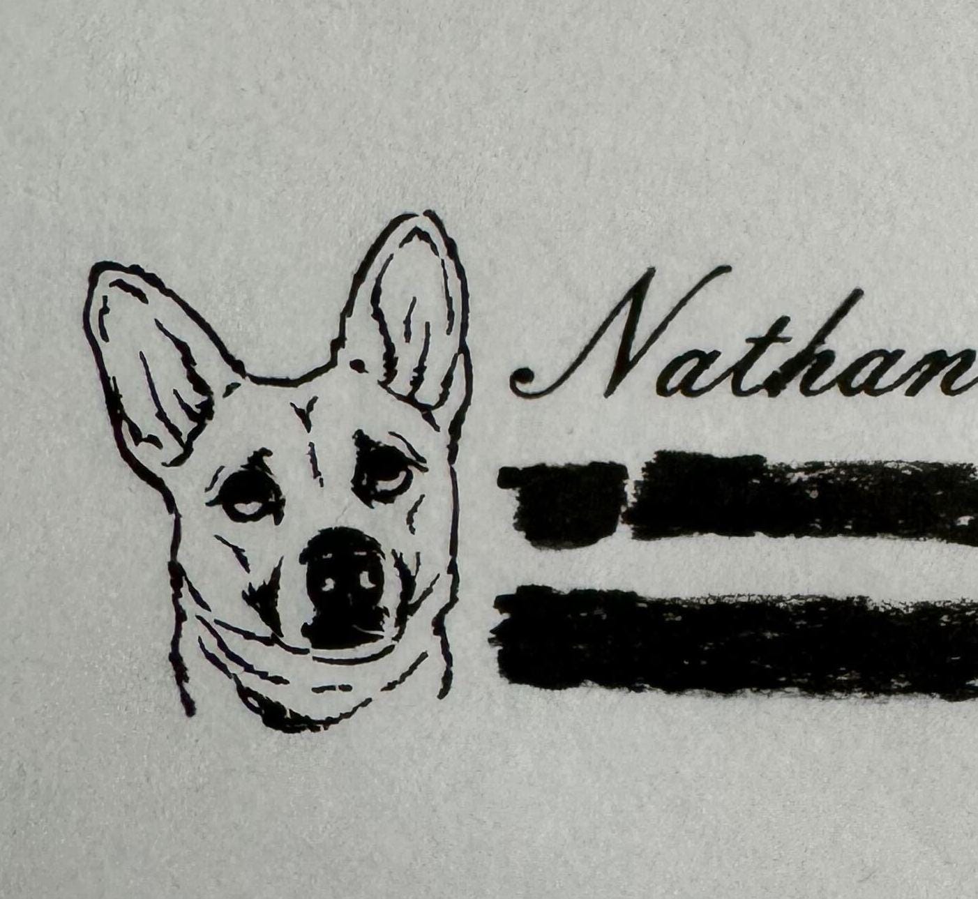 Custom Pet Portrait Address Stamp - Personalized Return Address Stamp for Pet Lovers | Unique Cat & Dog Stamp Gift
