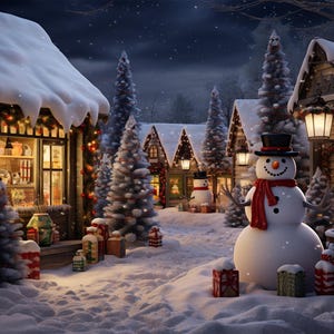 クリスマス bg クリスマスビレッジの背景、クリスマスデジタル背景、魔法のクリスマス