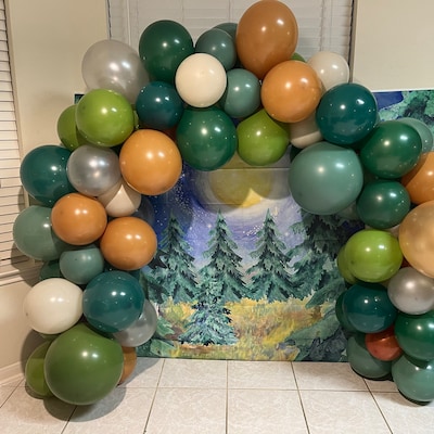 Happy Camper Birthday Party Camping Party Camping Balloon Garland Camp happy-camper-birthday-party-camping-party-camping-balloon-garland-camp