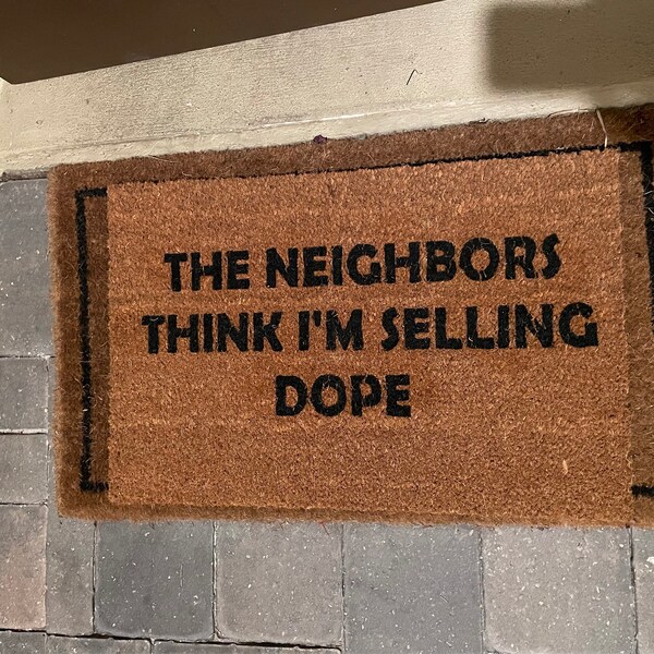 J Cole Neighbors Think I'm Selling Dope The Neighbors Think I’m Selling Dope J. Cole Doormat | J. Cole Rug | J