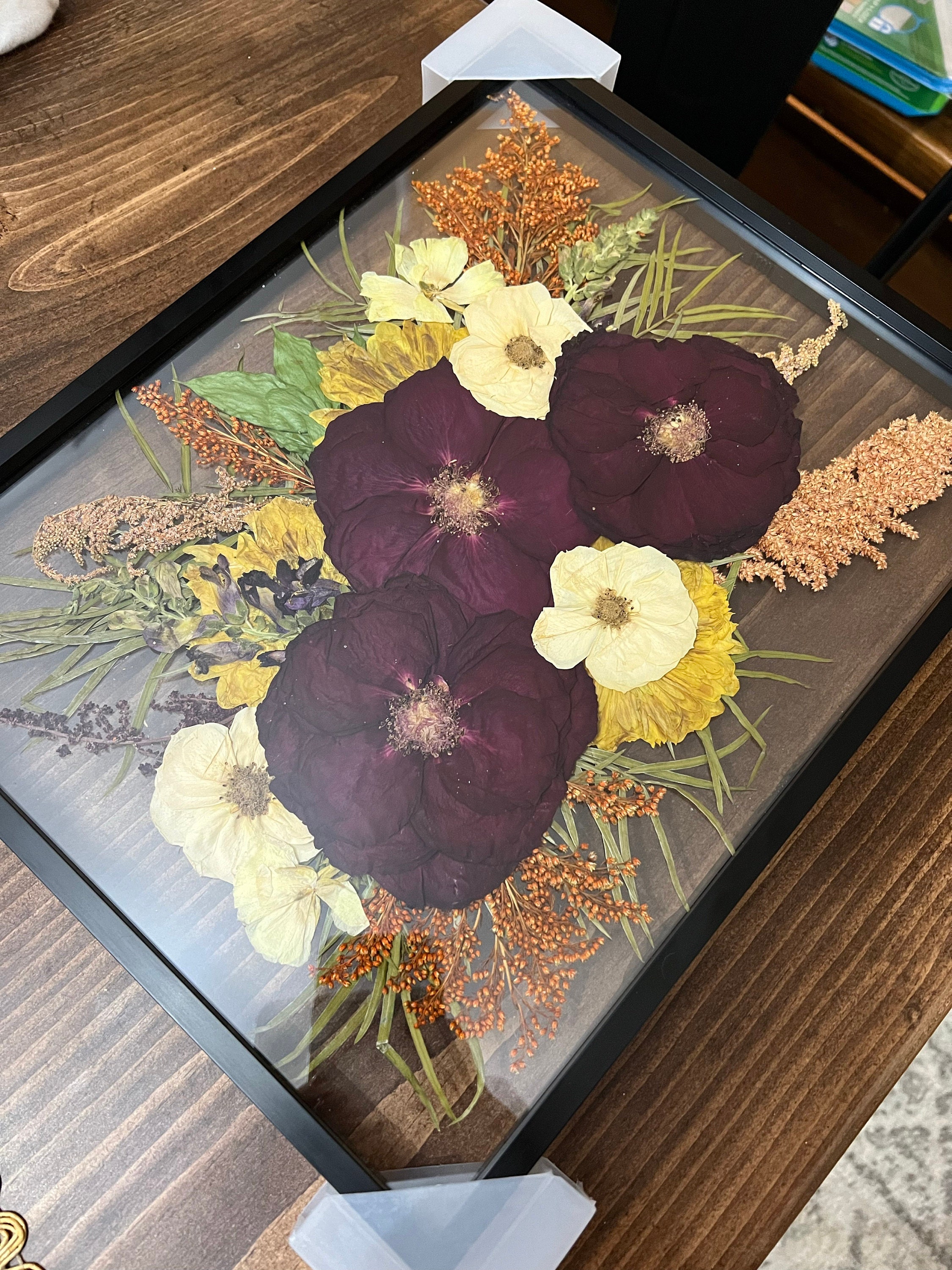 Preserved flowers from AJ's etsy review