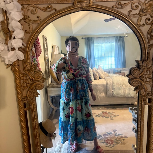 Divine Harmony - Hand Block Printed Dress
