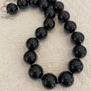 Black Onyx Smooth Round Beads 4mm 6mm 8mm 10mm 12mm 14-20mm 15.5 Strand ...