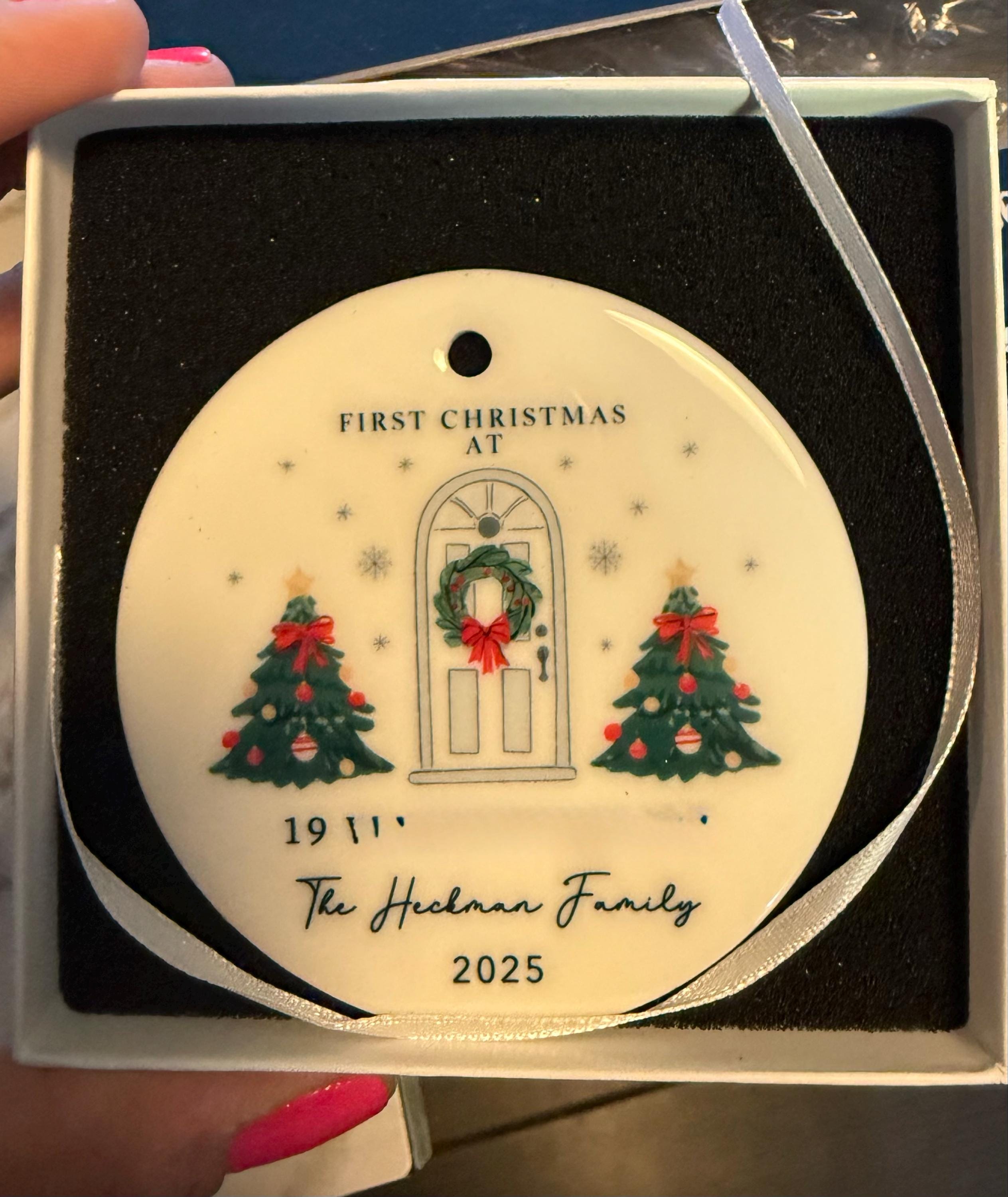 New Home Ornament Personalized - Our New Home Ornament 2025 - New House Christmas Ornament -Housewarming Gift