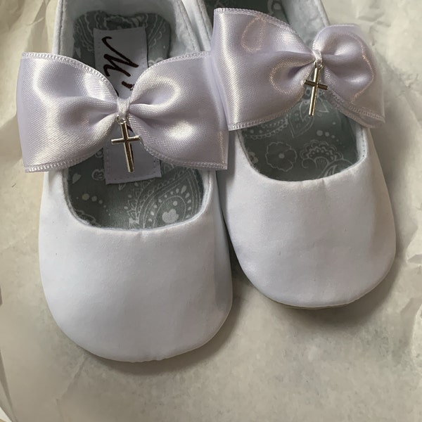 Baby Girl Glitter Shoes, Dress Shoes, Christmas Baby Shoes, Toddler Bow ...