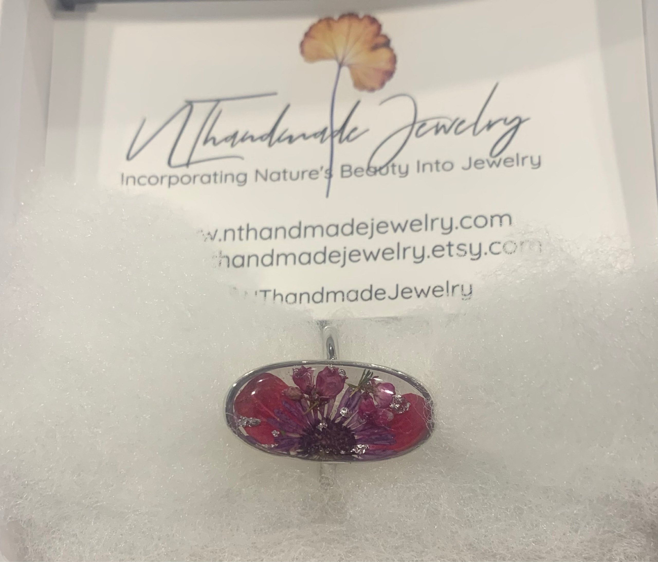 Personalized birth flower ring, birth month flower jewelry, personalized birthday gift for her, nature inspired ring, custom resin ring