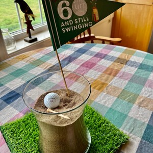 EDITABLE Golf Tee Flags Golf Cupcake Toppers Golf Party Decor Golf ...