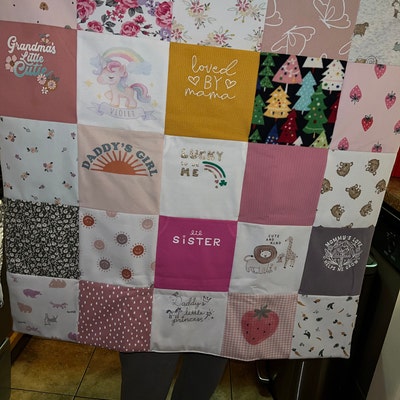 Baby Clothes Blanket, Baby Blanket, Memory Blanket, Baby Quilt, Custom ...