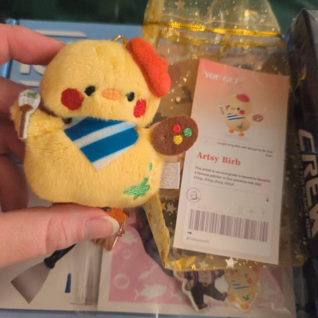 Love and Deepspace Rafayel Artsy Bird Plush Keychain [handmade] - Etsy
