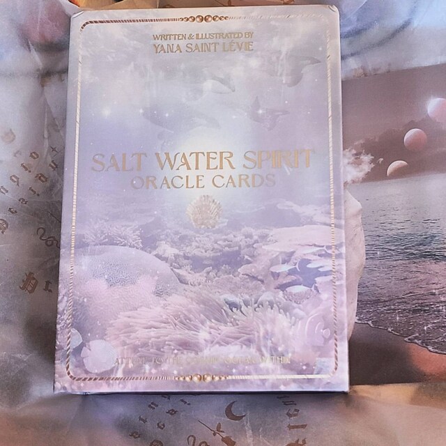 Salt Water Spirit Oracle Deck Oceanic Holographic Oracle - Etsy