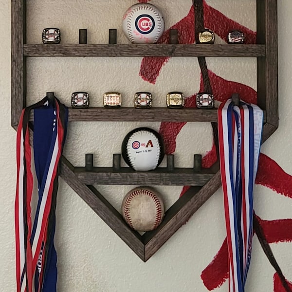 Baseball Ring and Ball Display Holder - Etsy