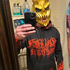 Occult Witch Gothic Men's Zip Up Hoodie