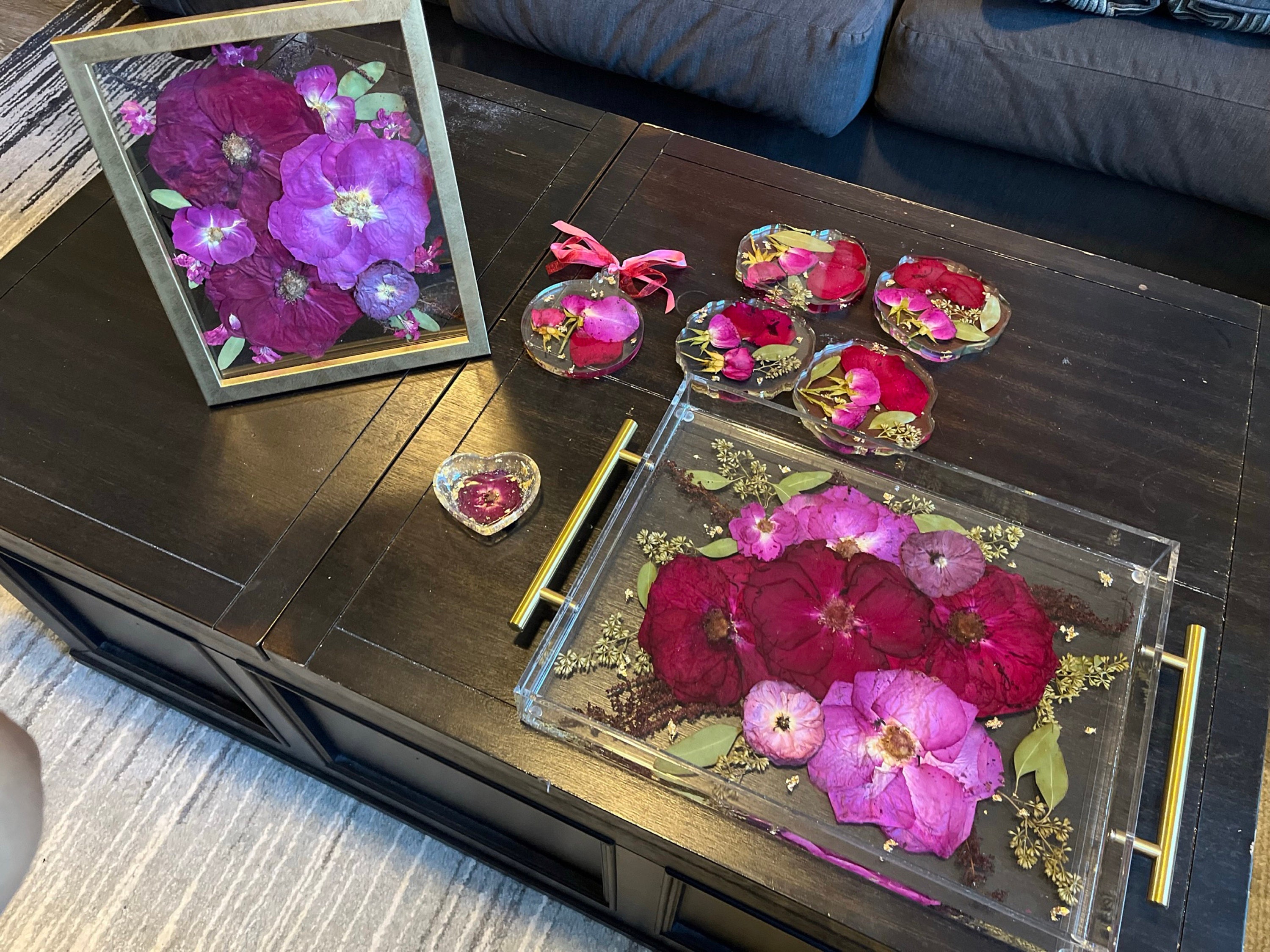Preserved flowers from Khusbu's etsy review