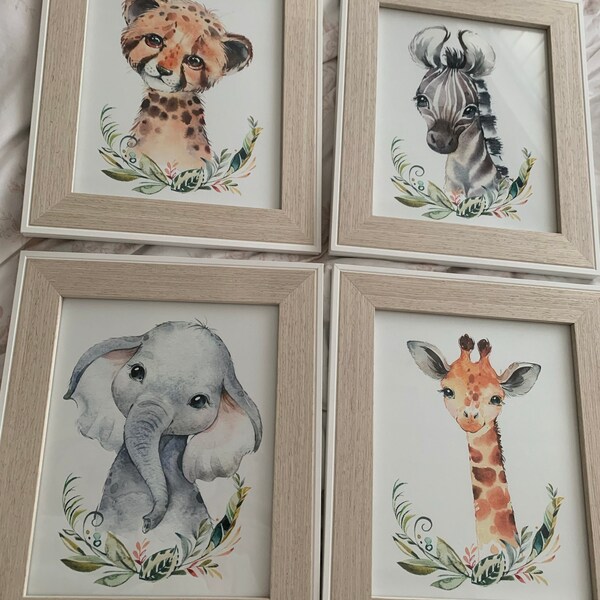 Jungle Animals Nursery Decor , Safari Nursery Prints , Nursery Set ...