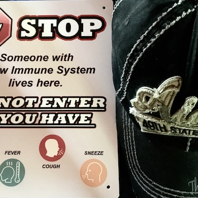 STOP Low Immune System Sign. Protect the Elderly, Sick, and Those With ...