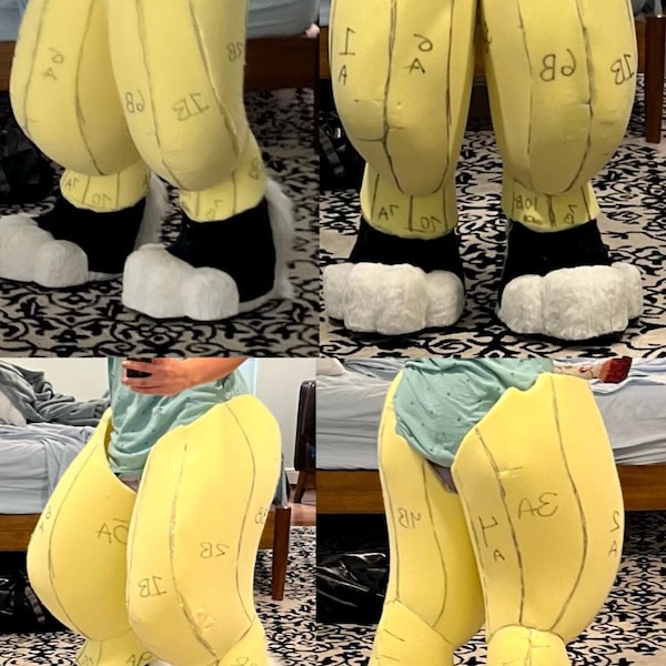 DIGITAL Digitigrade Leg Padding Template for Fursuits & Cosplay - PDF ...