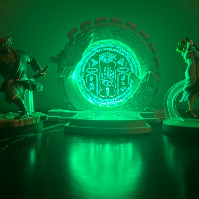 Zelda Zonai Shrine Portal Ouroboros Statue Lamb 3D Print Prop Fan