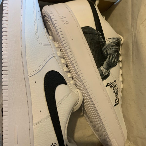 Rapper Af1 Collection Custom Nike Air Force 1 Juice Wrld - Custom Sneaker Juice Wrld - Hand ...