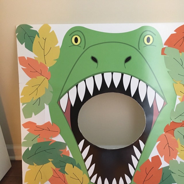 Party Game Feed the Trex Printable Game Dinosaur Birthday 