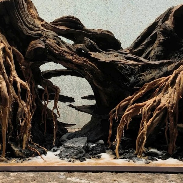 Aquascape Driftwood Aquarium Bonsai Aquascaping Wood Cave Fish Tank ...