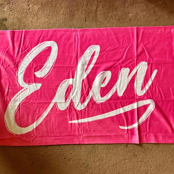 70's Vibe Sun Beach Towel - Violet Red main image 1