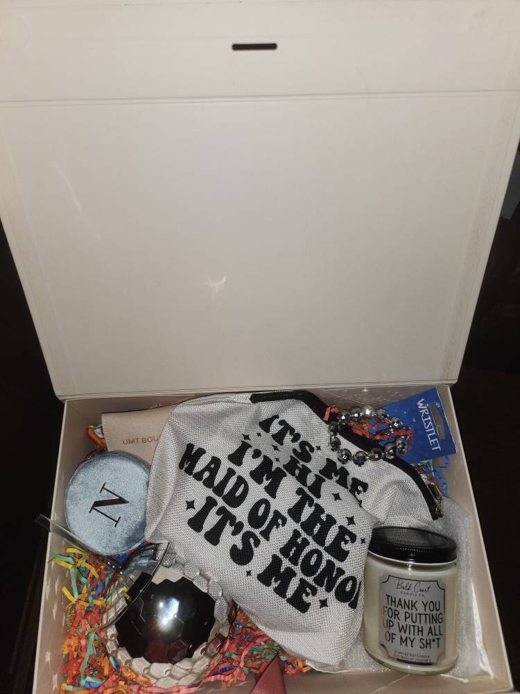 Personalisierte Schmuckschatulle, Brautjungferngeschenke, Hochzeitsgeschenke, personalisierte Schmuckschatulle aus Samt, Reiseschmucketui, Brautpartygeschenk, Geschenk für Mama