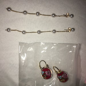 Boucles D'oreilles Pendantes Dormeuses Doré Antique Style Art Déco Avec Strass Rectangle QD32